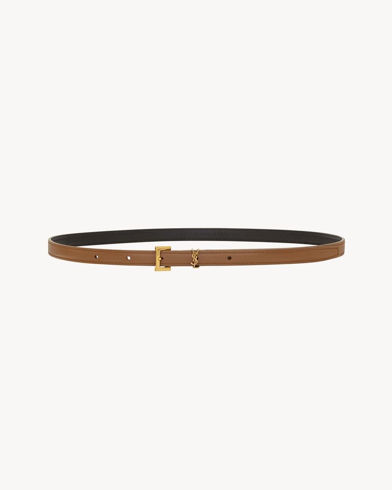 cassandre extra thin belt in smooth leather - Image 2